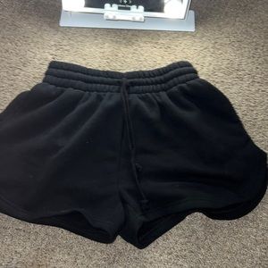 Black Cotton shorts